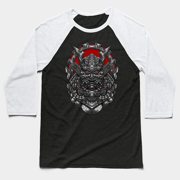 Mecha Ronin Baseball T-Shirt by WahyudiArtwork